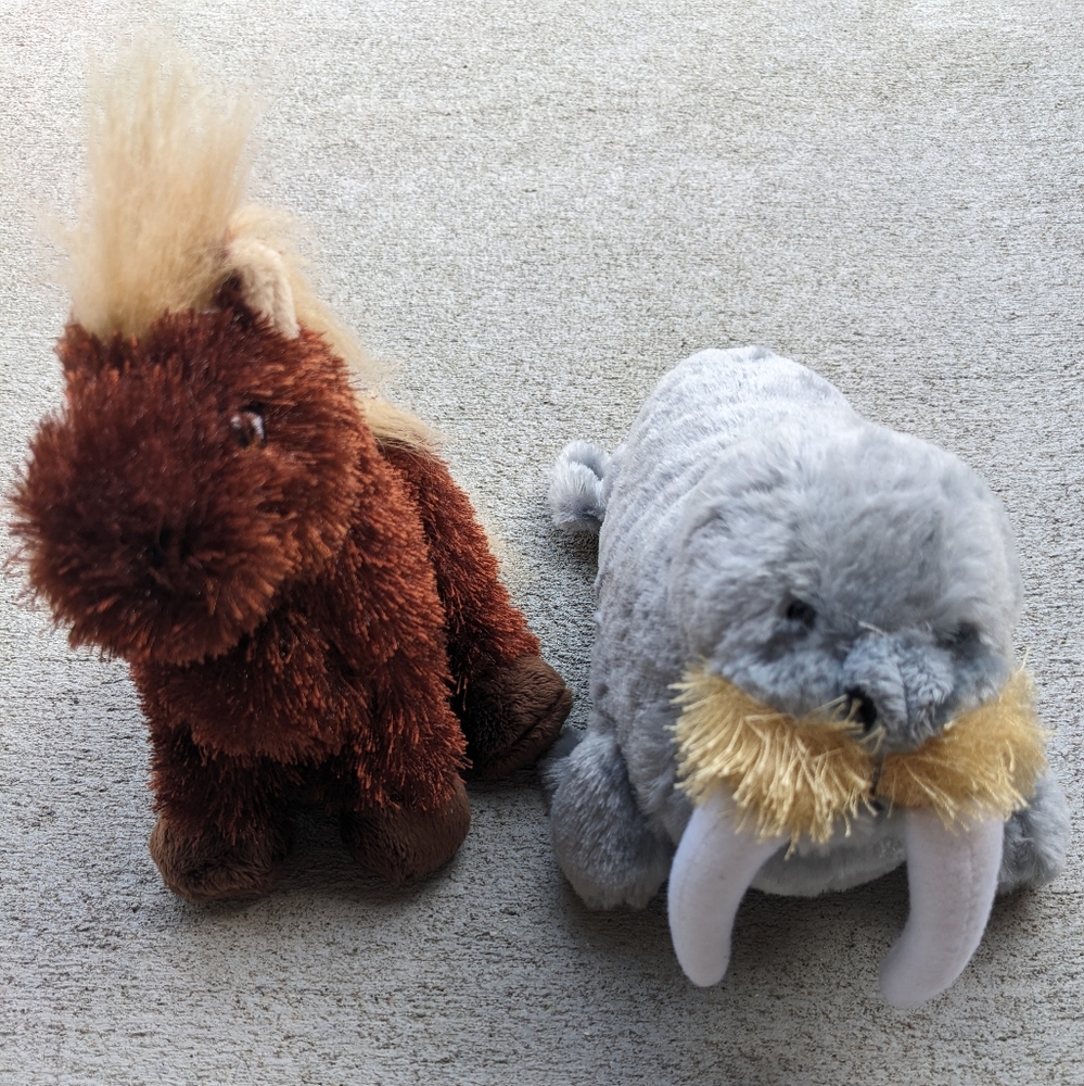 Ganz Webkinz plush lil kinz Horse Walrus pre-owned no code stuffed anima…